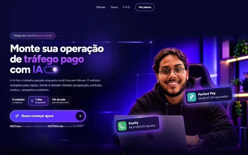 Landing page Tráfego no Automático
